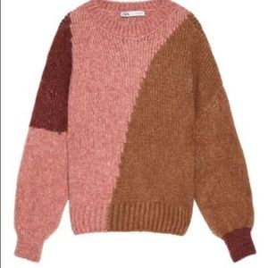 ZARA Limited Edition Colorblock Sweater